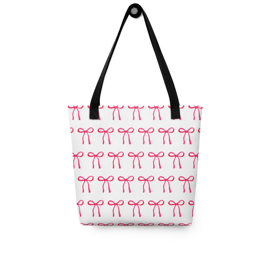 Magenta Ribbon Bow - Tote bag