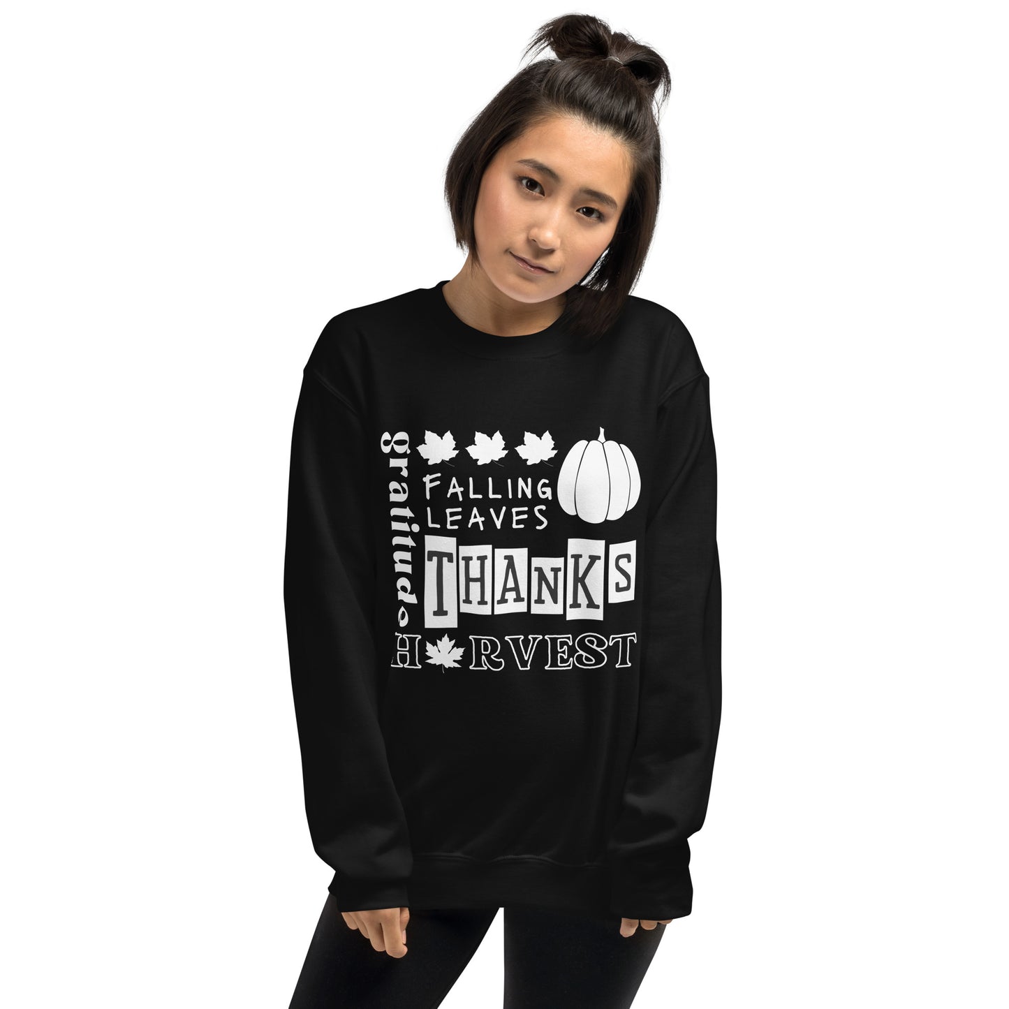 Fall Collage Black- Unisex Sweatshirt