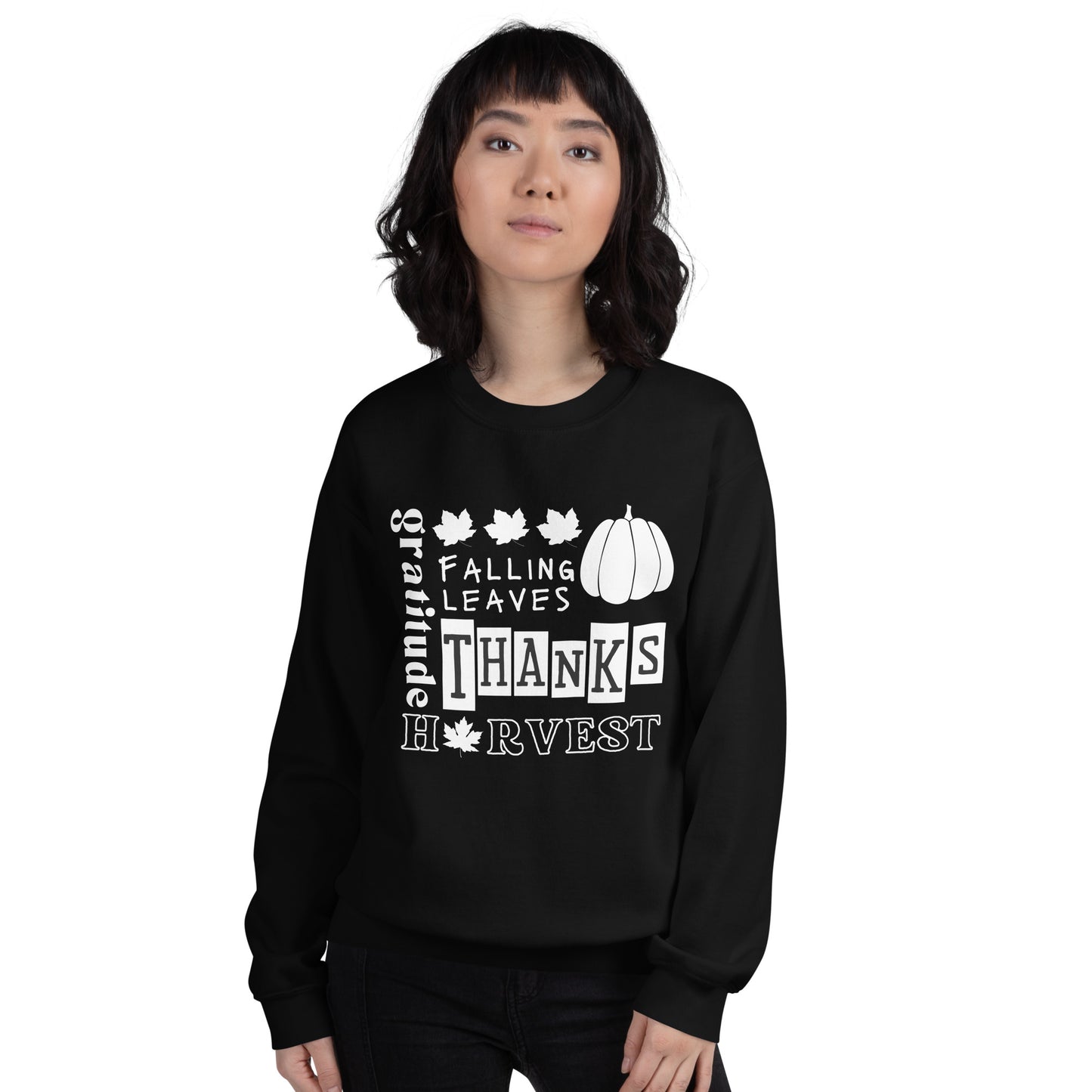 Fall Collage Black- Unisex Sweatshirt