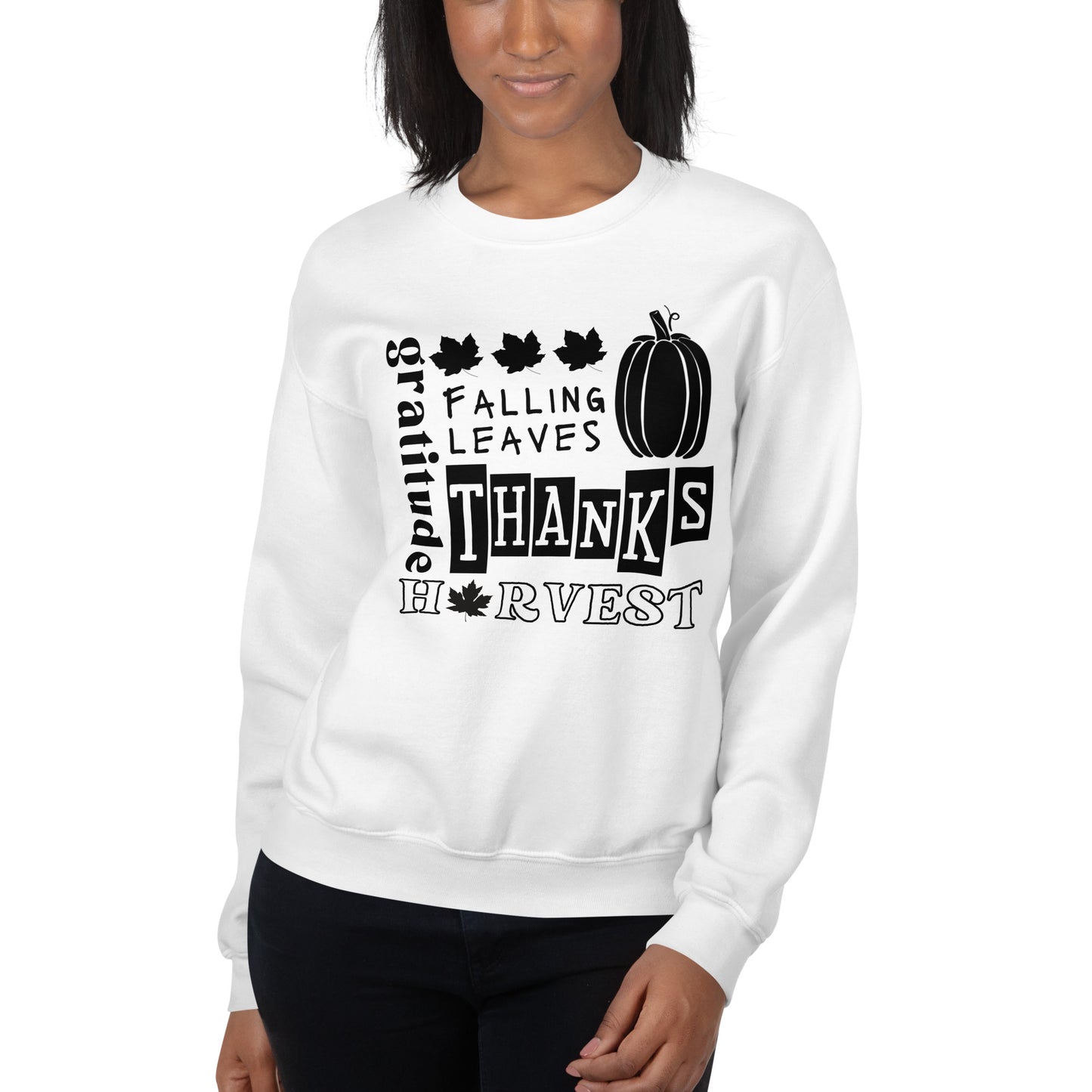 Fall Collage- White- Unisex Sweatshirt