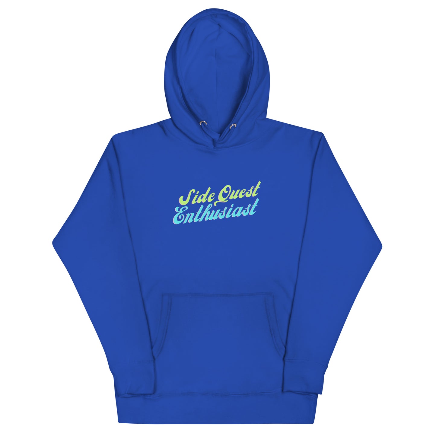 Side-Quest Enthusiast- Lime & Aqua - Unisex Hoodie