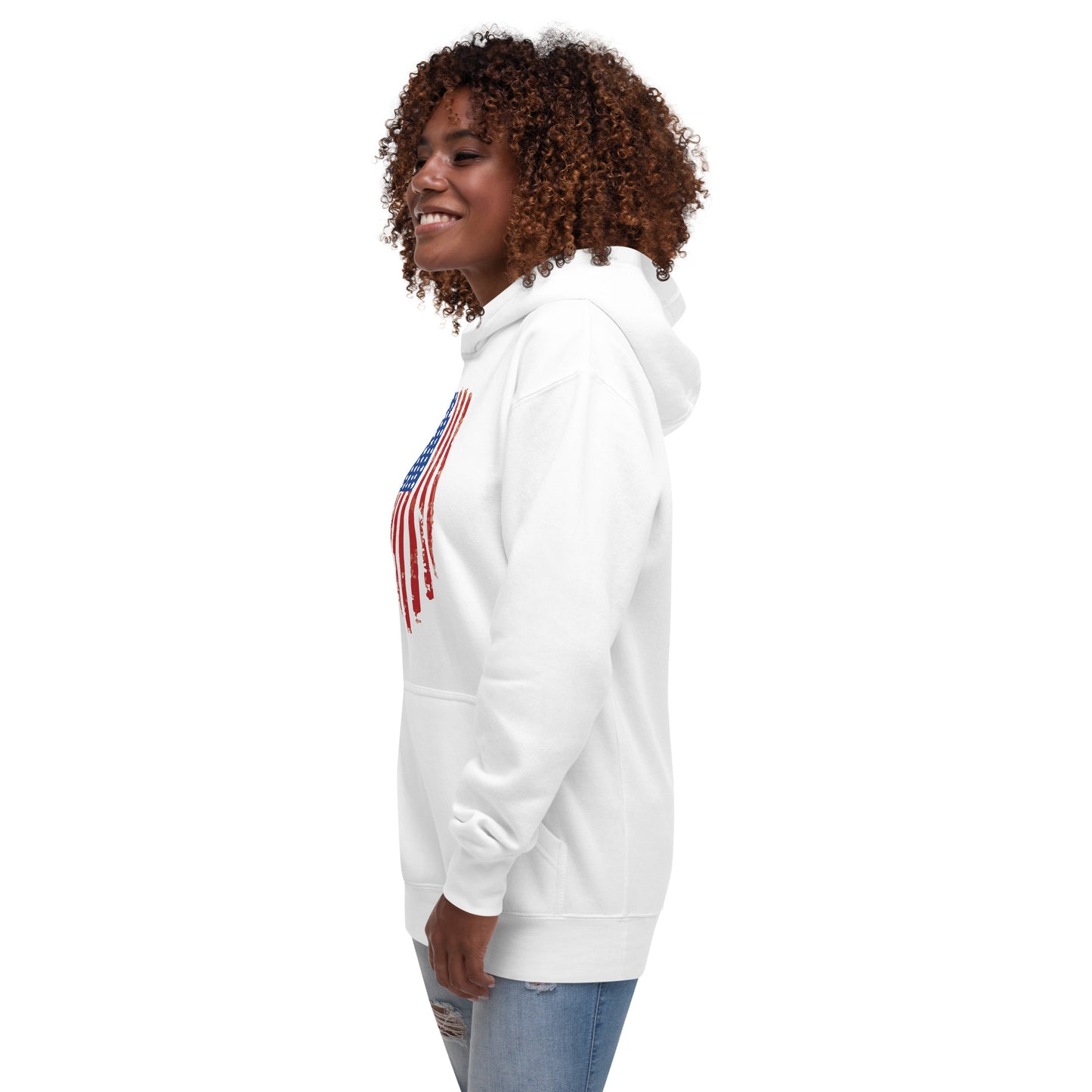 Old Glory Tattered US Flag- Unisex Hoodie