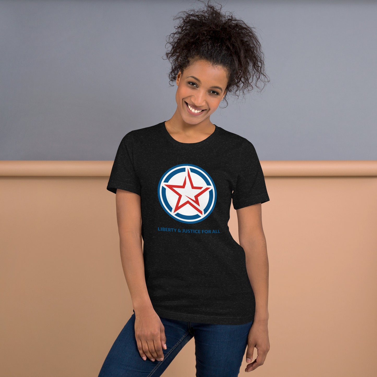 Liberty & Justice for All Star Shield- Unisex t-shirt