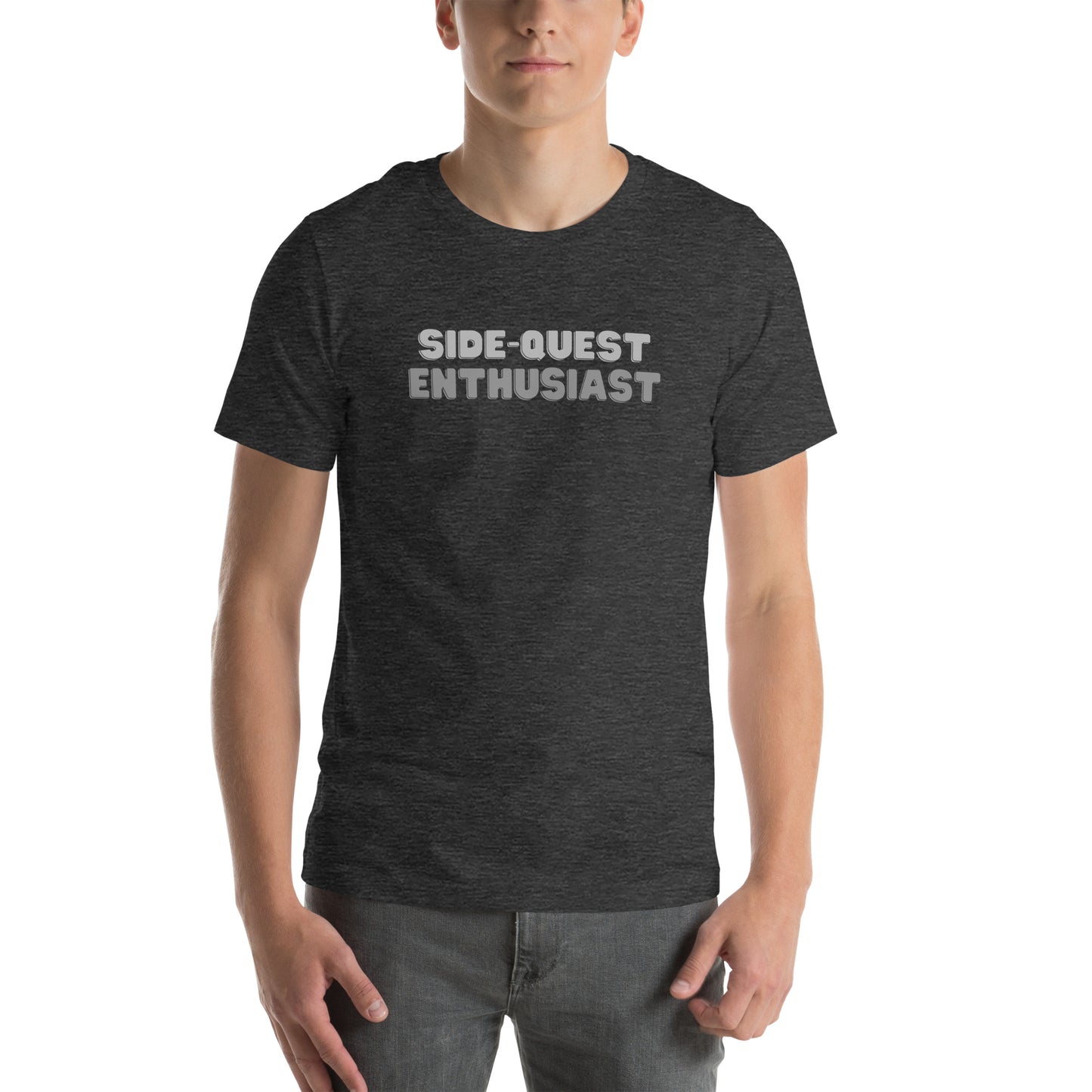 Side-Quest Enthusiast Gray - Unisex t-shirt