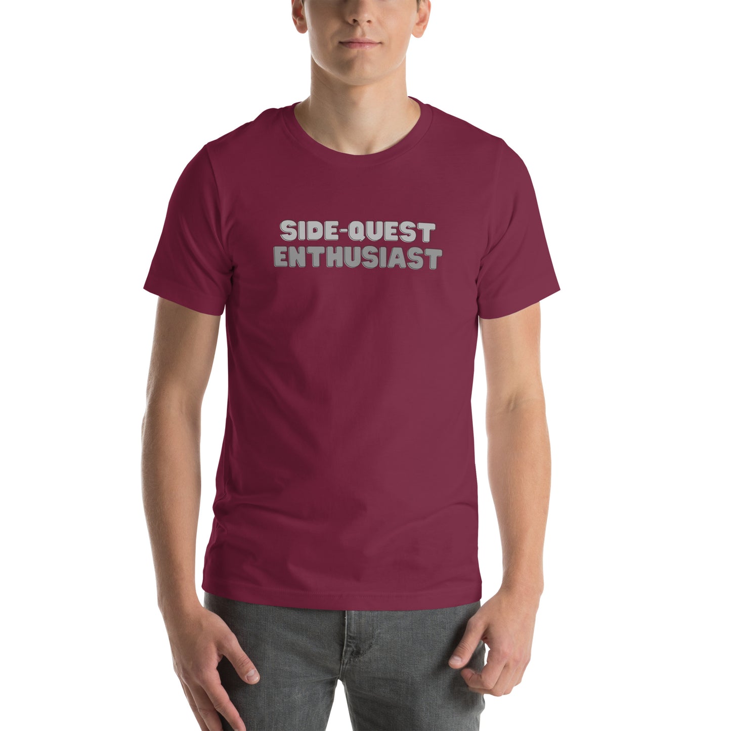 Side-Quest Enthusiast Gray - Unisex t-shirt