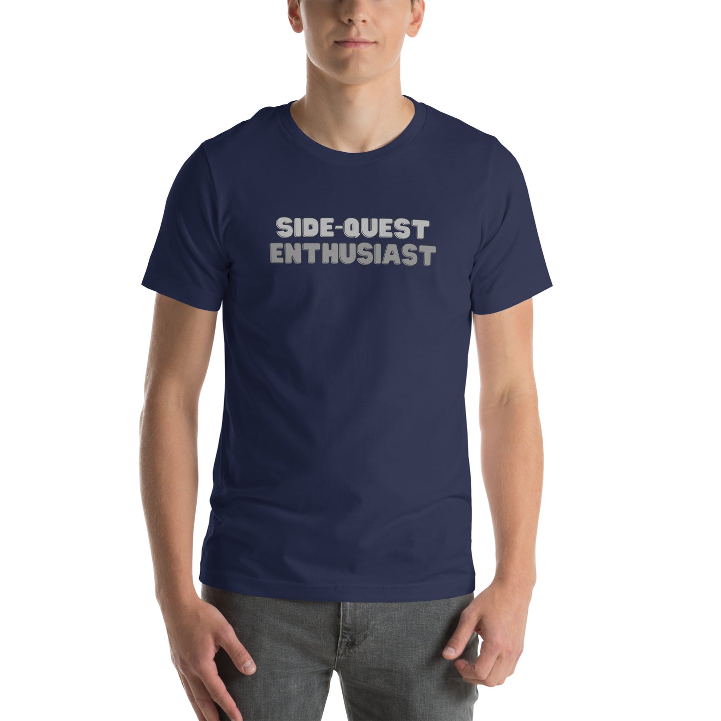 Side-Quest Enthusiast Gray - Unisex t-shirt