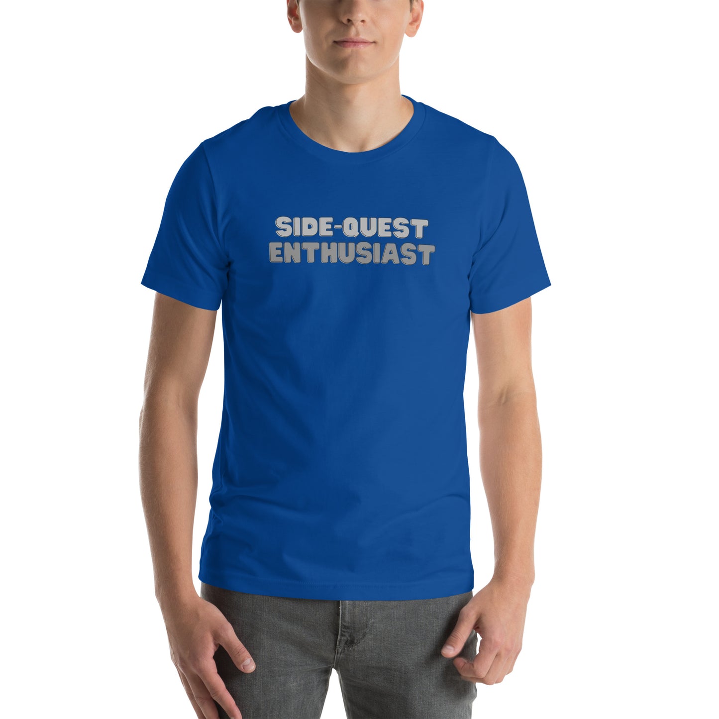 Side-Quest Enthusiast Gray - Unisex t-shirt