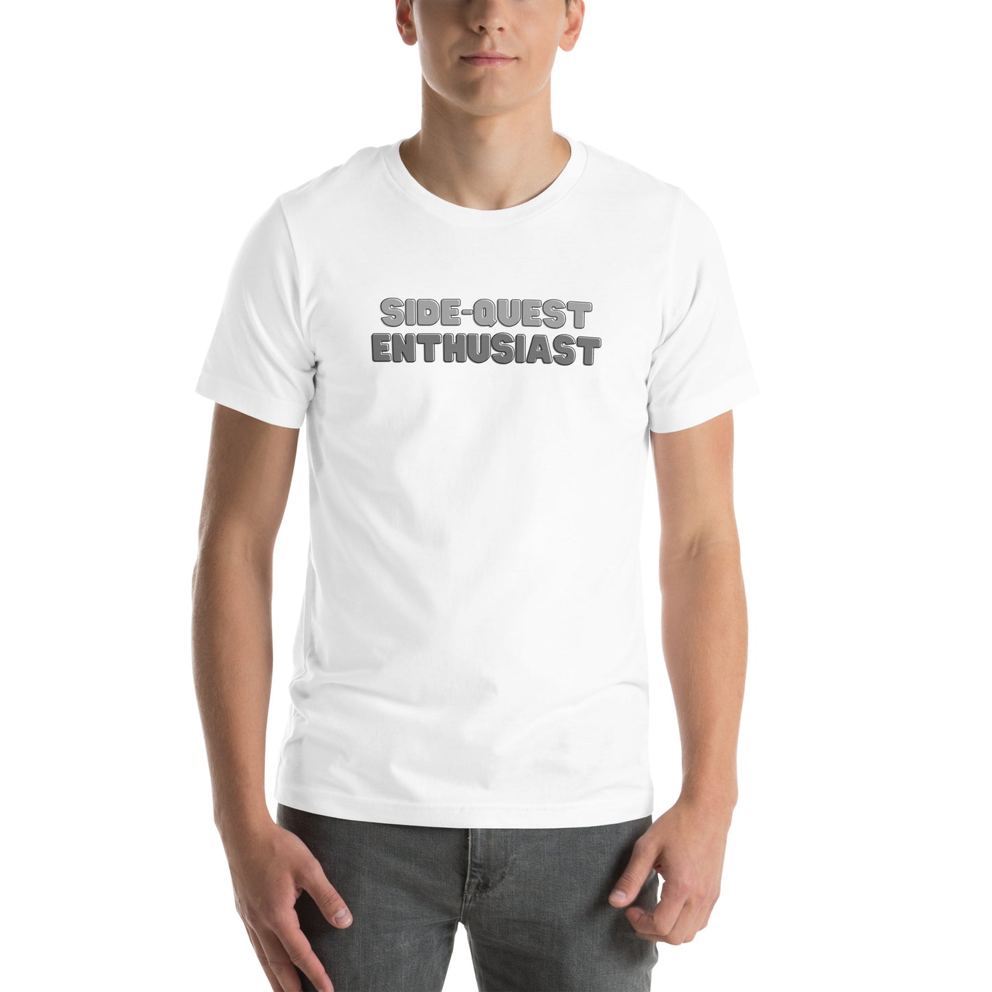 Side-Quest Enthusiast Gray - Unisex t-shirt