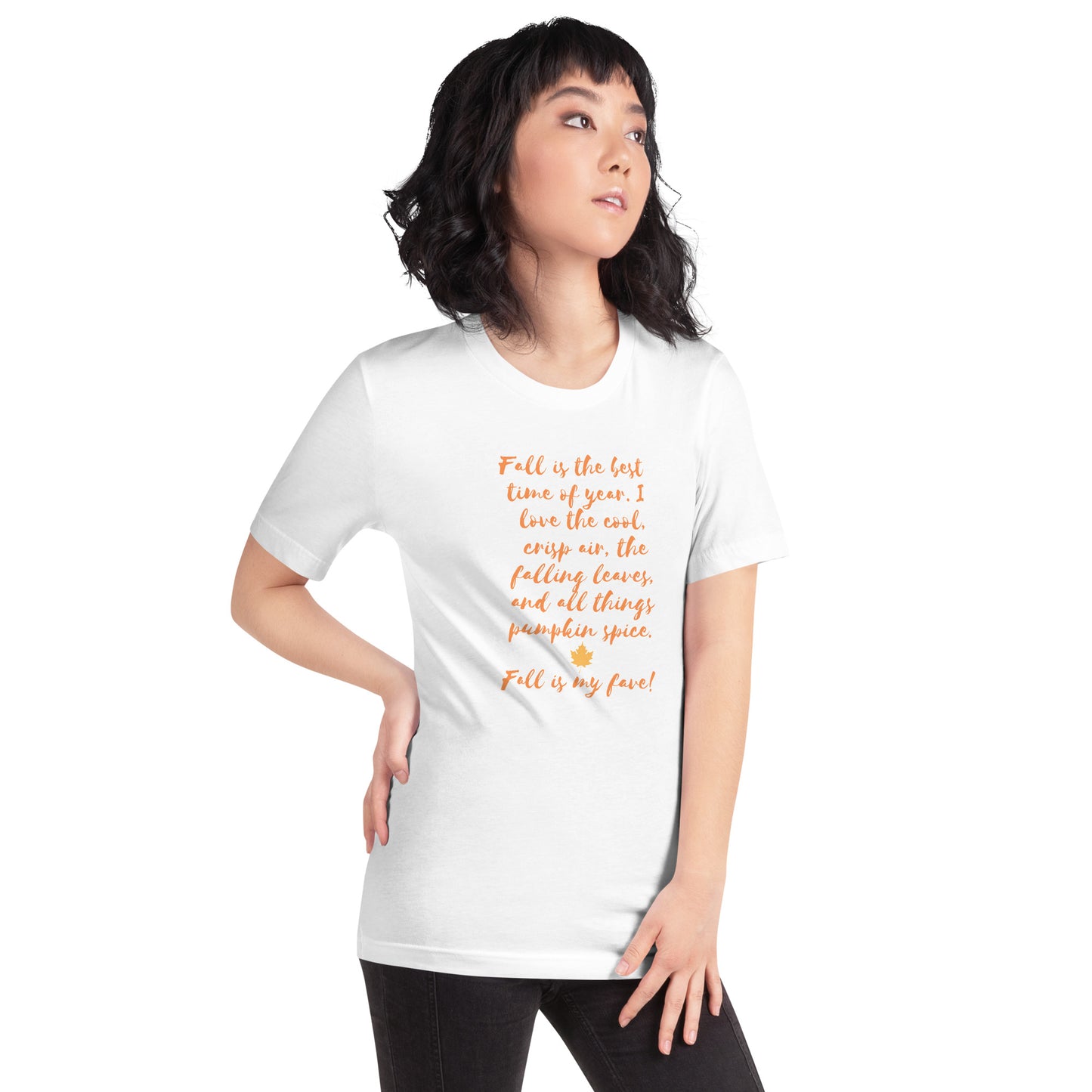 Fall is The Best- Handwritten- Unisex t-shirt