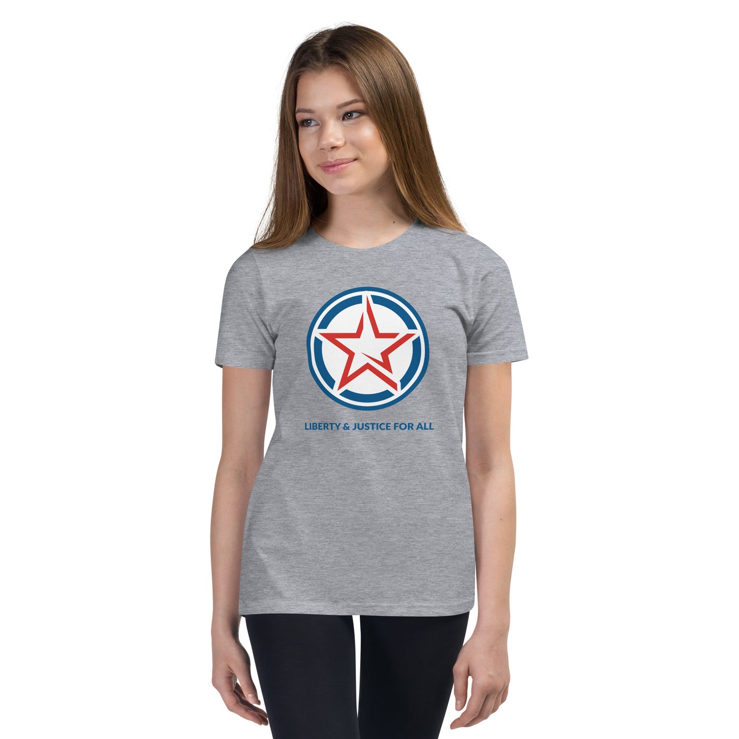 Liberty & Justice For All- Youth Short Sleeve T-Shirt