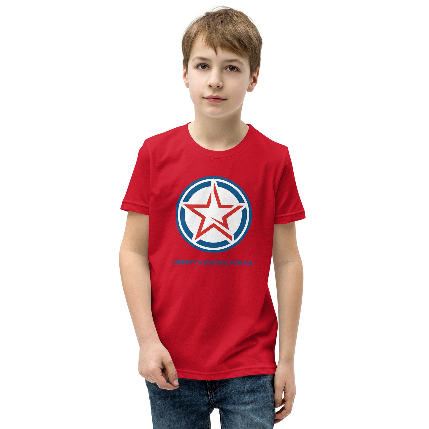 Liberty & Justice For All- Youth Short Sleeve T-Shirt