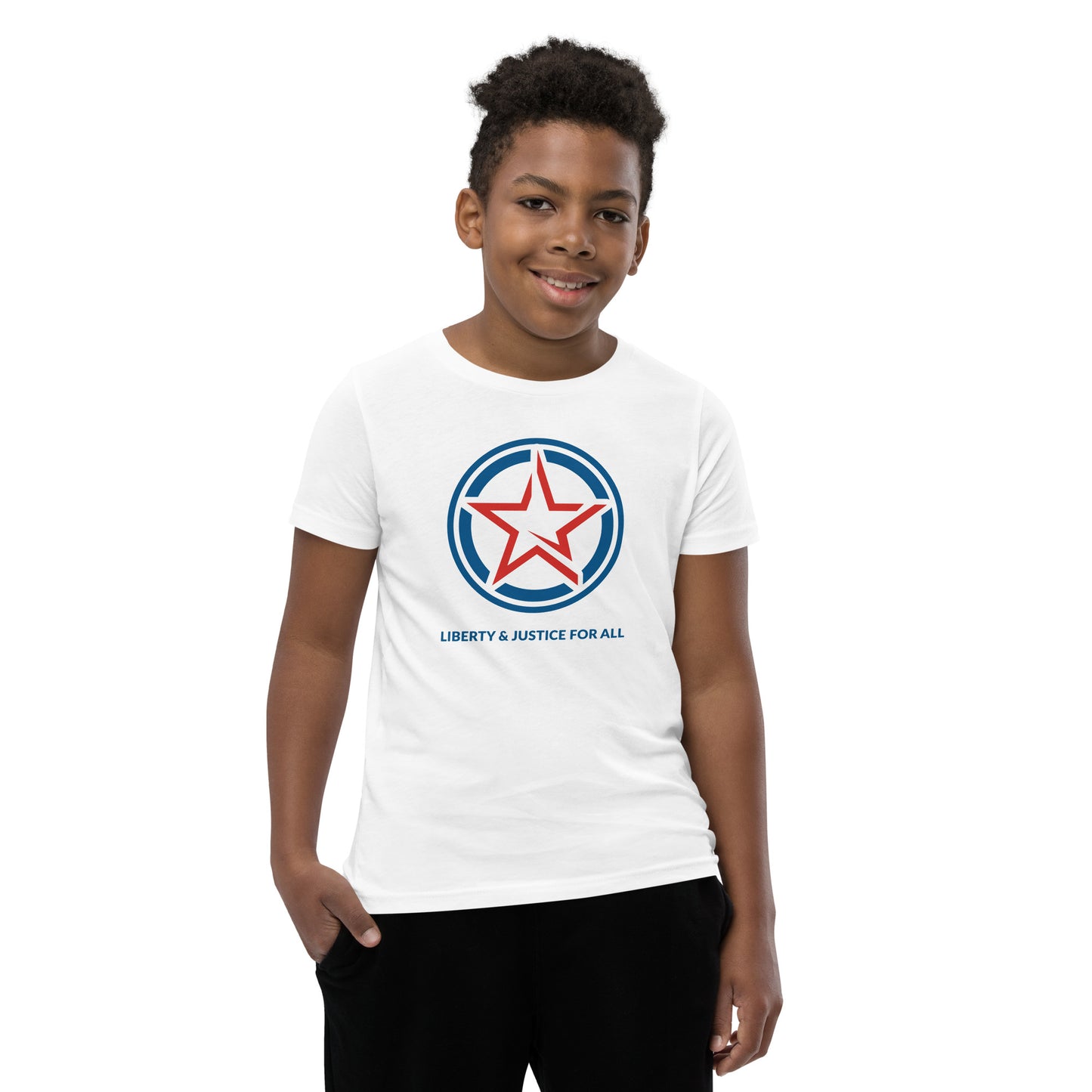 Liberty & Justice For All- Youth Short Sleeve T-Shirt