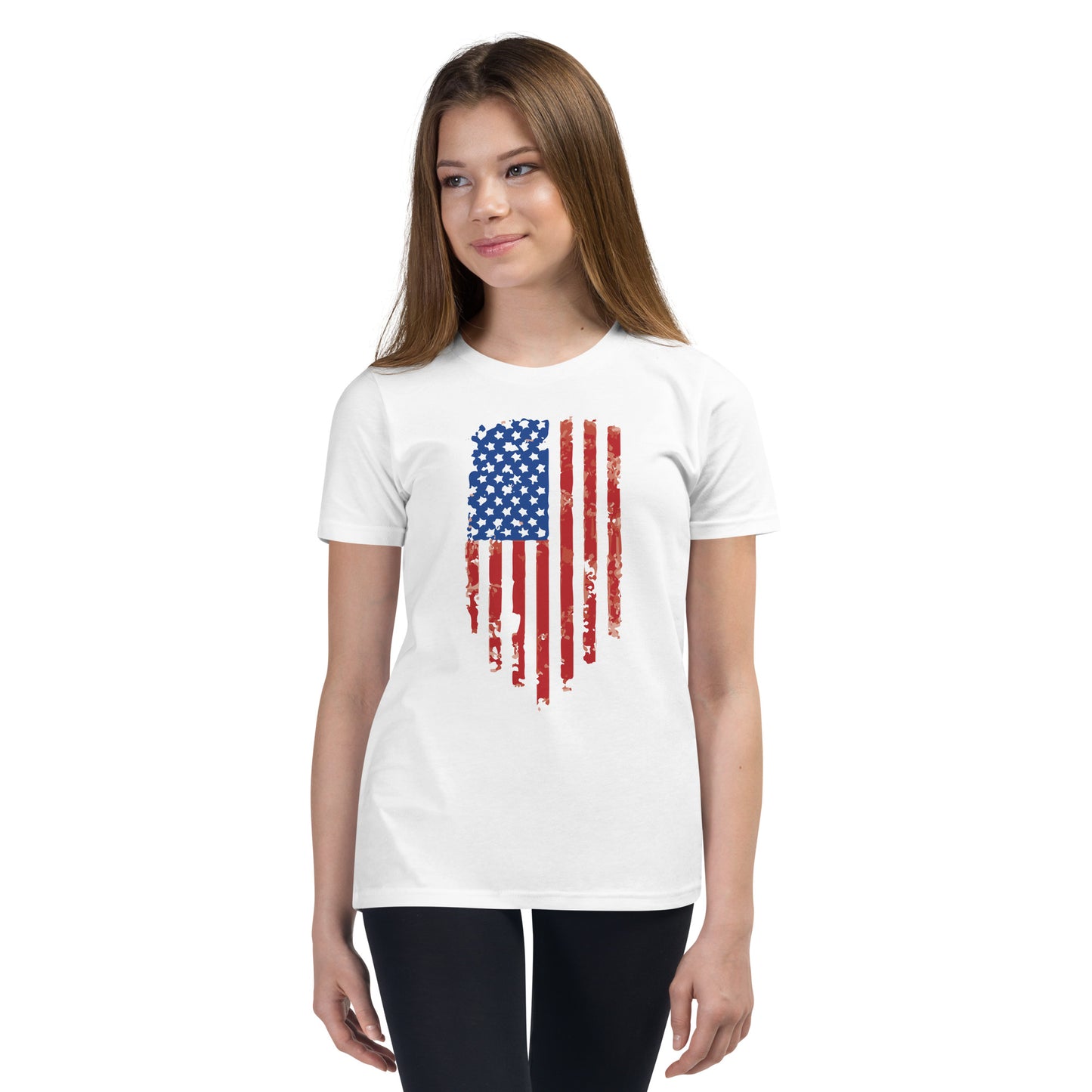 Tattered Flag- Youth Short Sleeve T-Shirt