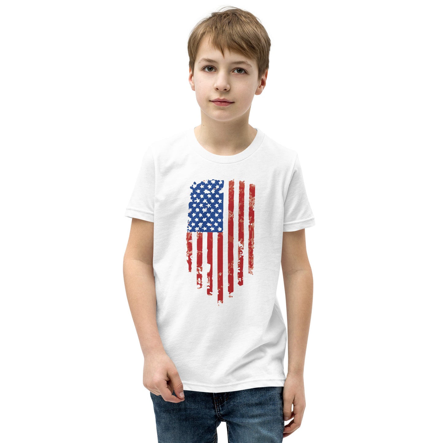 Tattered Flag- Youth Short Sleeve T-Shirt