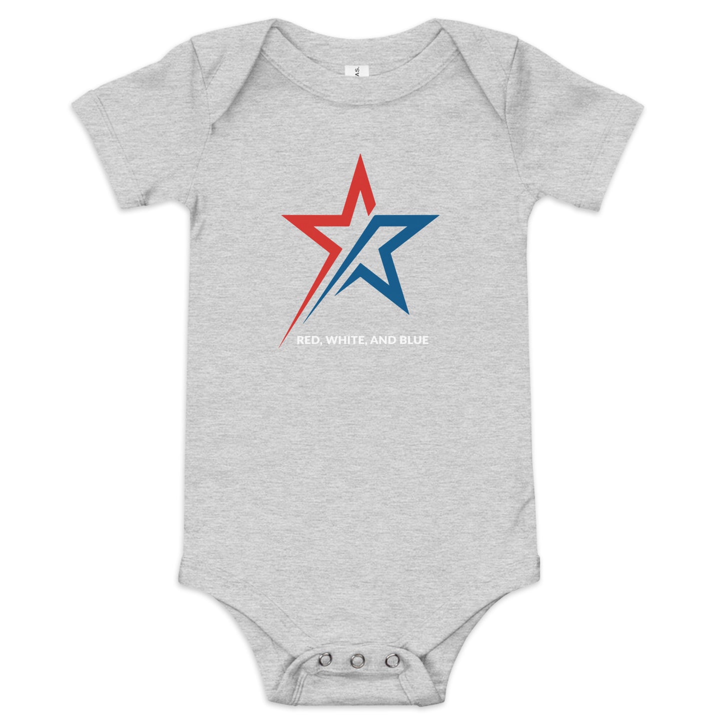 Red, White & Blue- Baby short sleeve one piece