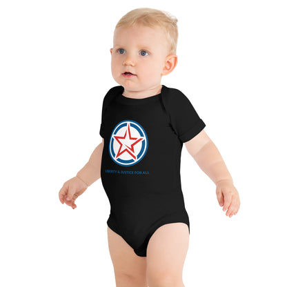 Liberty & Justice For All- Baby short sleeve one piece