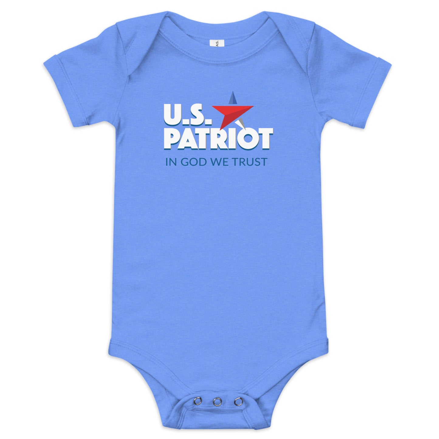 U.S Patriot- In God We Trust- Baby short sleeve one piece