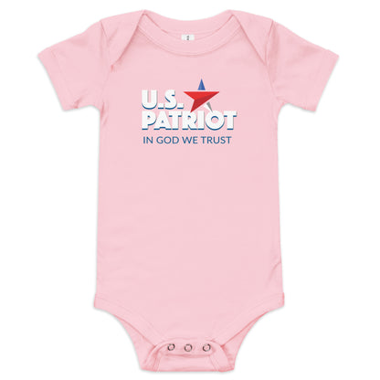 U.S Patriot- In God We Trust- Baby short sleeve one piece