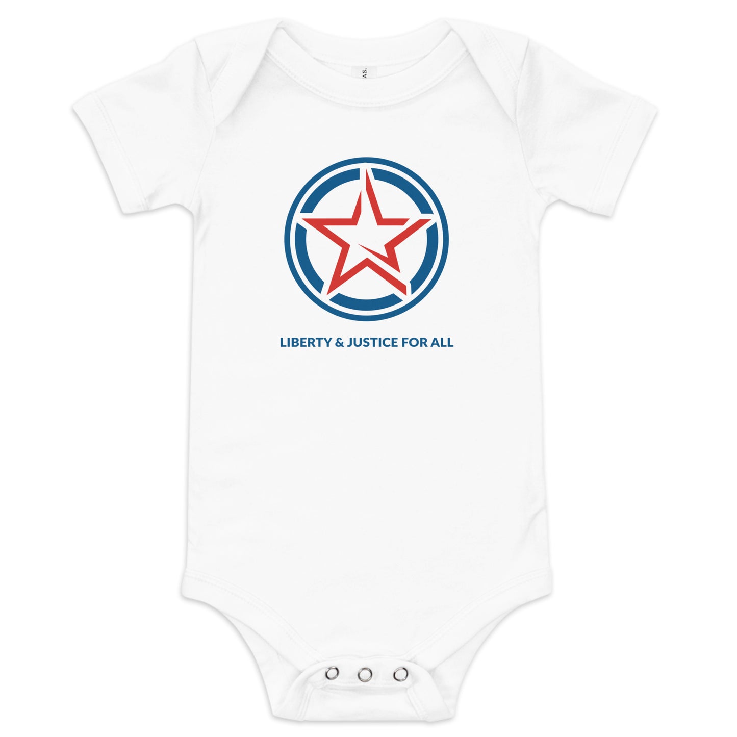 Liberty & Justice For All- Baby short sleeve one piece