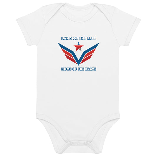 Brave Wings- Organic cotton baby bodysuit