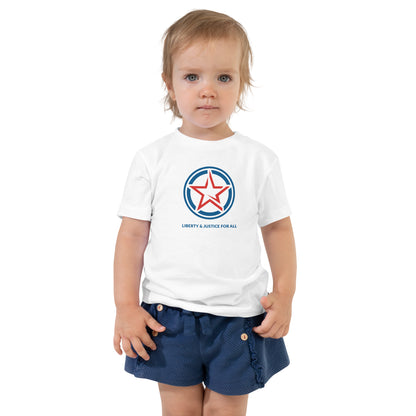 Liberty & Justice For All- Toddler Short Sleeve Tee