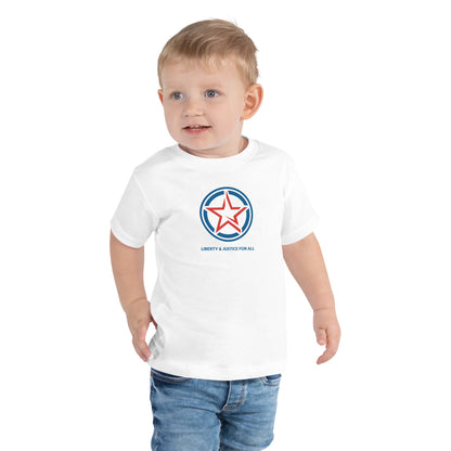 Liberty & Justice For All- Toddler Short Sleeve Tee