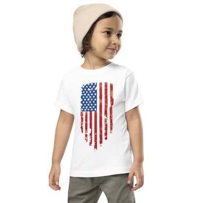 Tattered U.S. Flag- Toddler Short Sleeve Tee