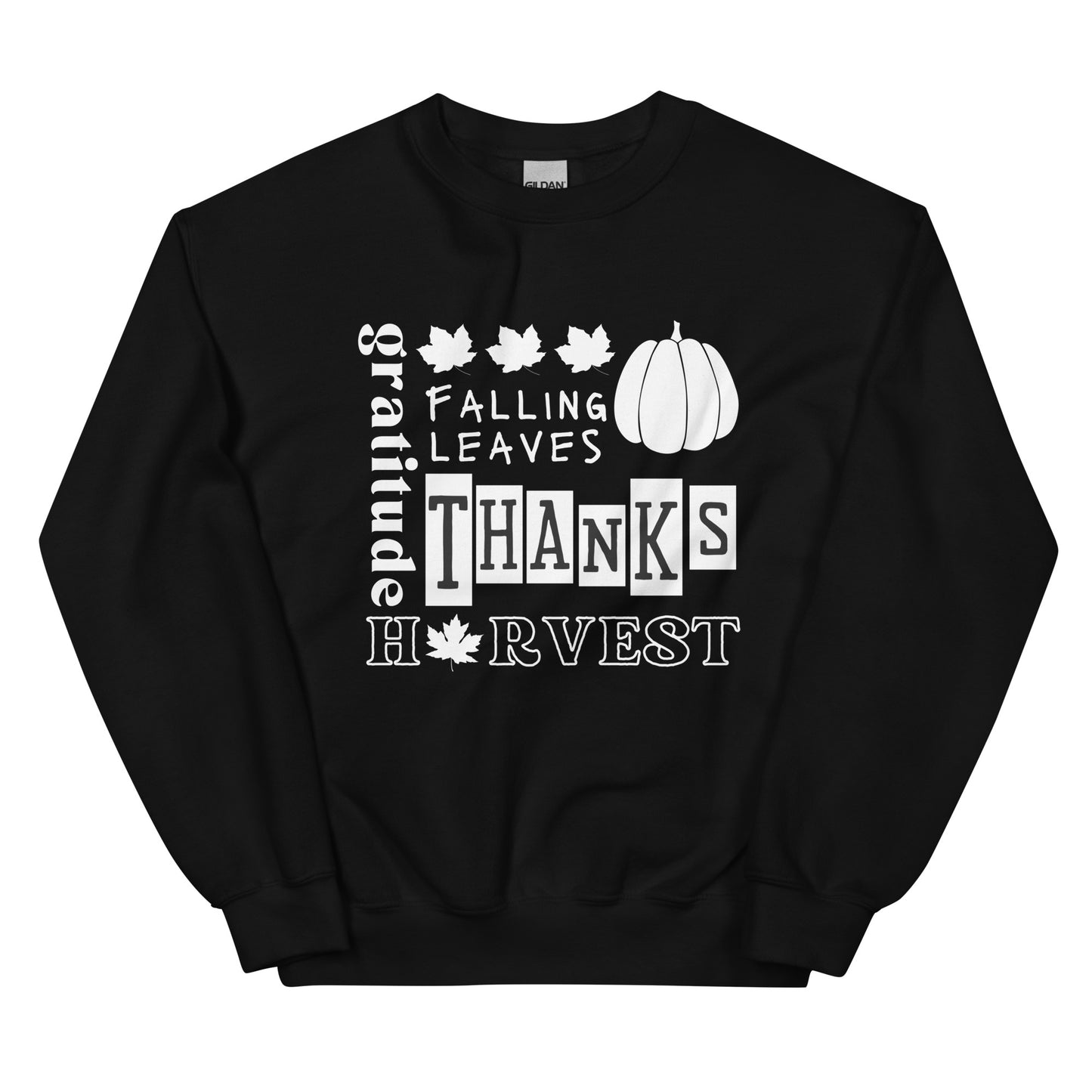 Fall Collage Black- Unisex Sweatshirt