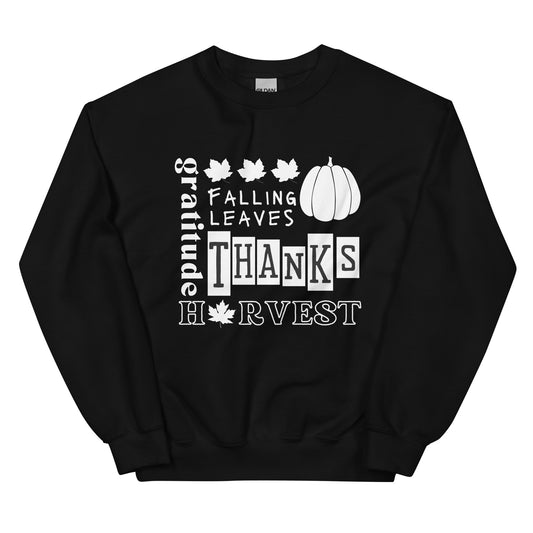 Fall Collage Black- Unisex Sweatshirt