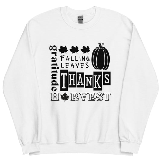 Fall Collage- White- Unisex Sweatshirt