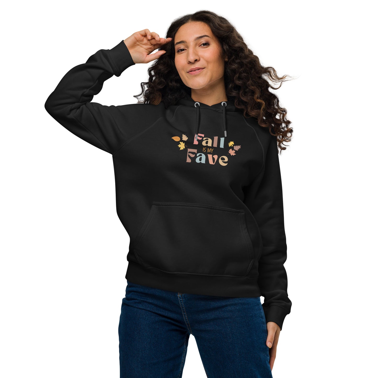 Fall Is My Fave- Leaves- Unisex eco raglan hoodie