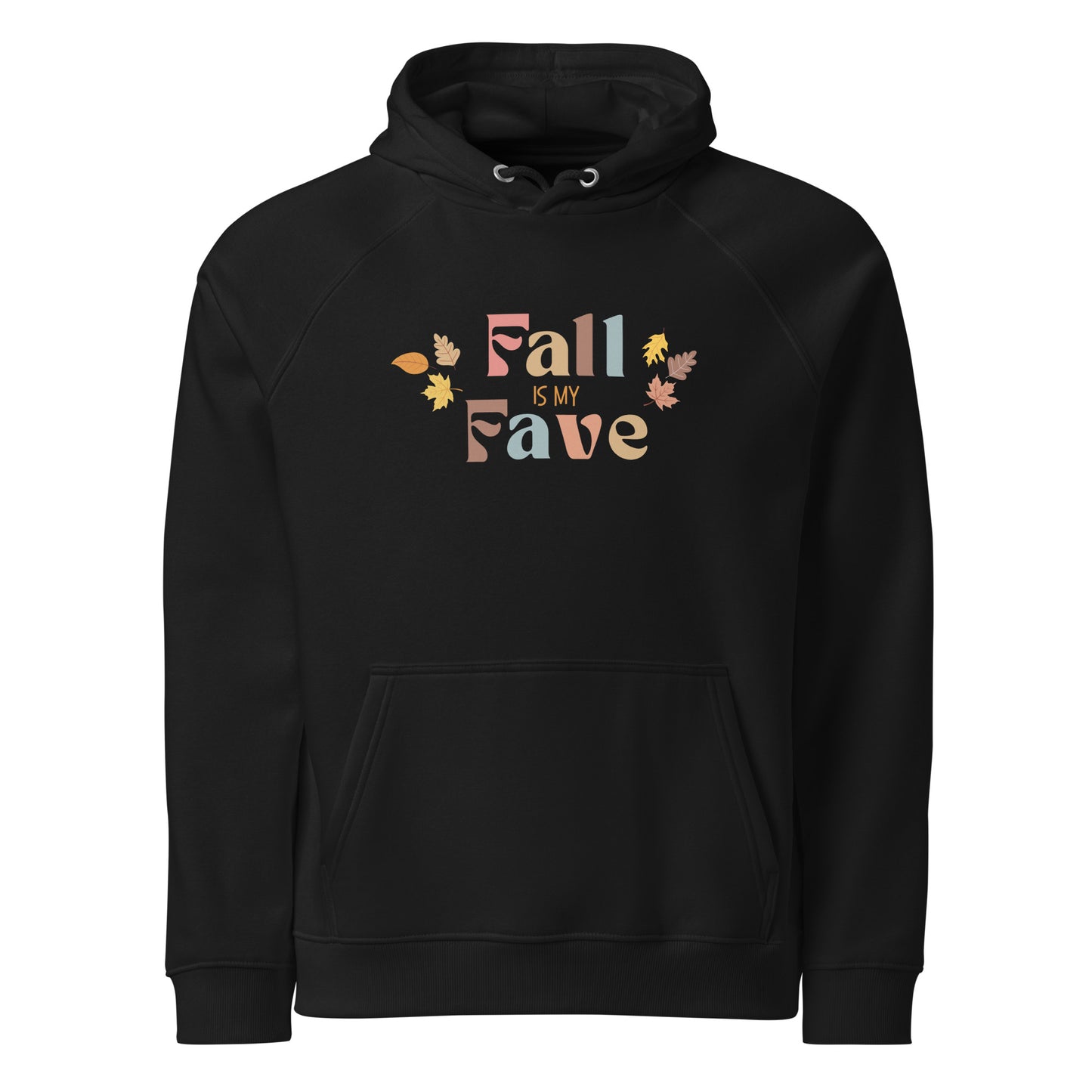 Fall Is My Fave- Leaves- Unisex eco raglan hoodie