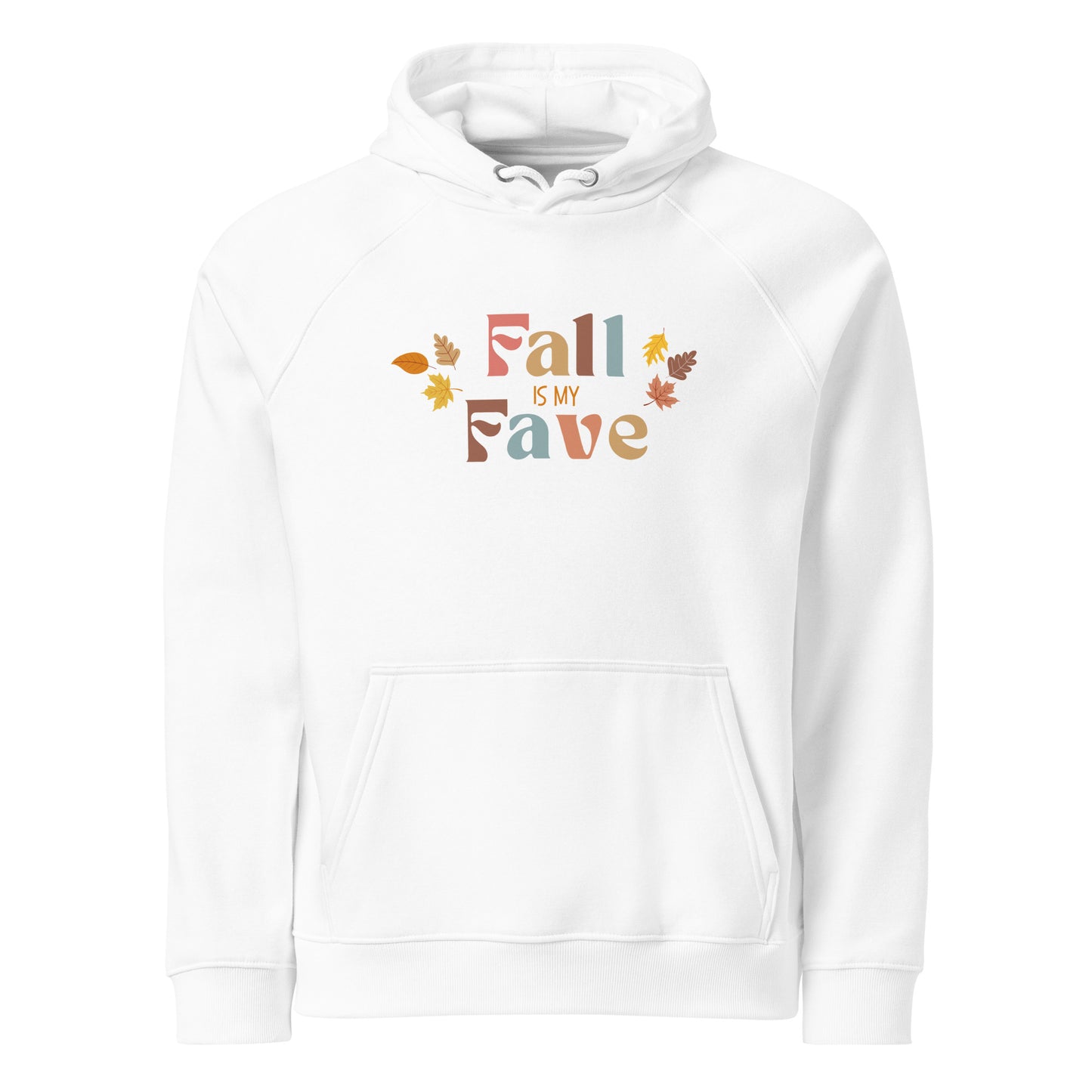 Fall Is My Fave- Leaves- Unisex eco raglan hoodie