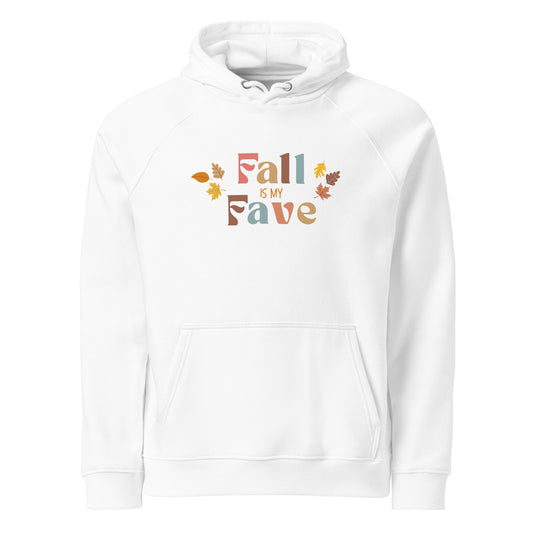 Fall Is My Fave- Leaves- Unisex eco raglan hoodie