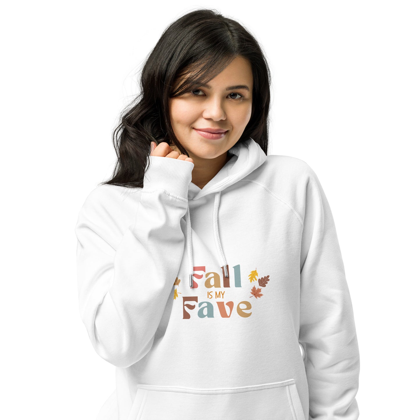 Fall Is My Fave- Leaves- Unisex eco raglan hoodie