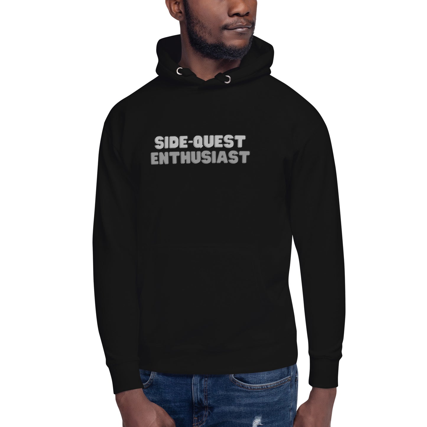 Side-Quest Enthusiast Gray - Unisex Hoodie