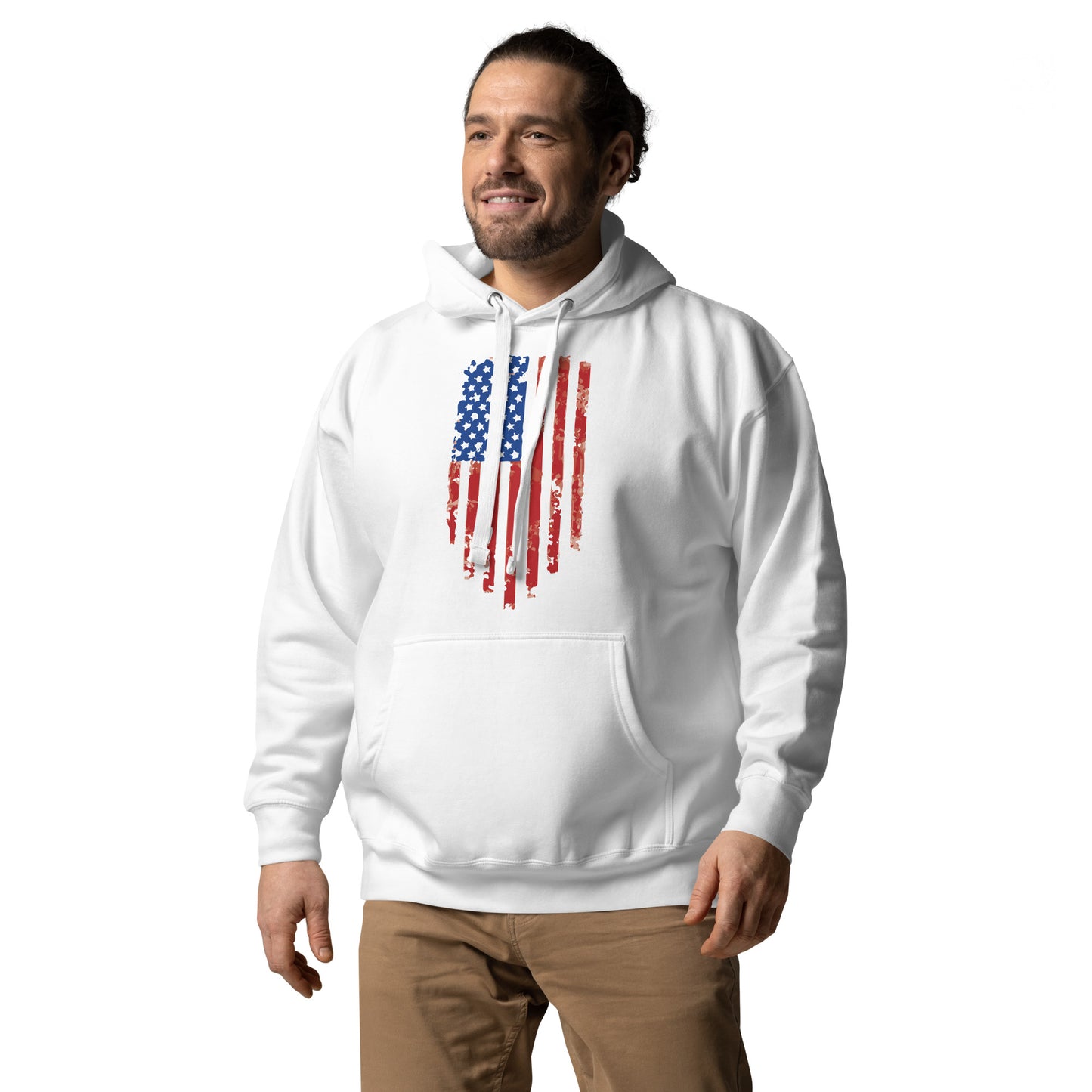 Old Glory Tattered US Flag- Unisex Hoodie