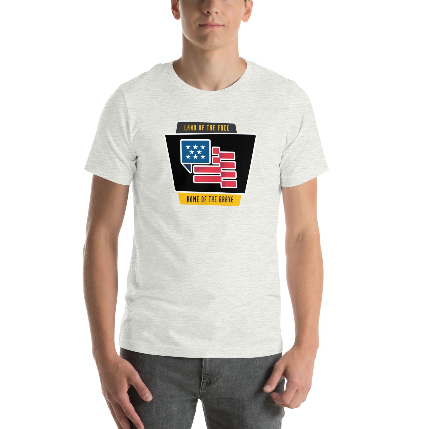 Land of the FREE, Home of the BRAVE- Unisex t-shirt