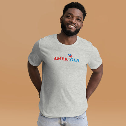 Amer-I-Can Red, White & Blue- Unisex t-shirt