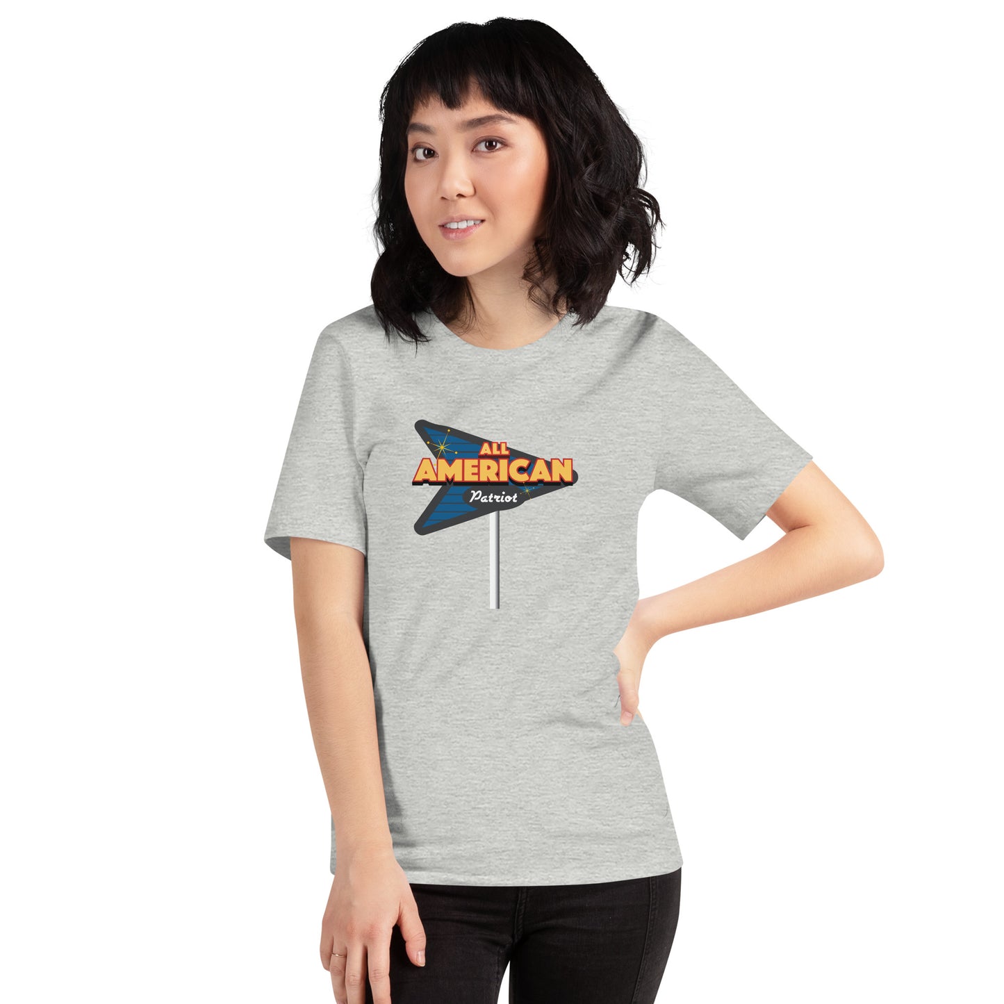 All American Retro Sign- Unisex t-shirt