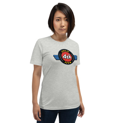 July 4th 1776 Retro Sign- Unisex t-shirt