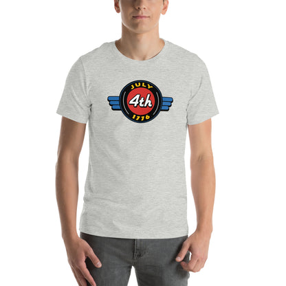 July 4th 1776 Retro Sign- Unisex t-shirt