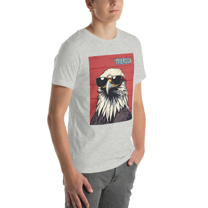 'Merica Bald Eagle- Red - Unisex t-shirt