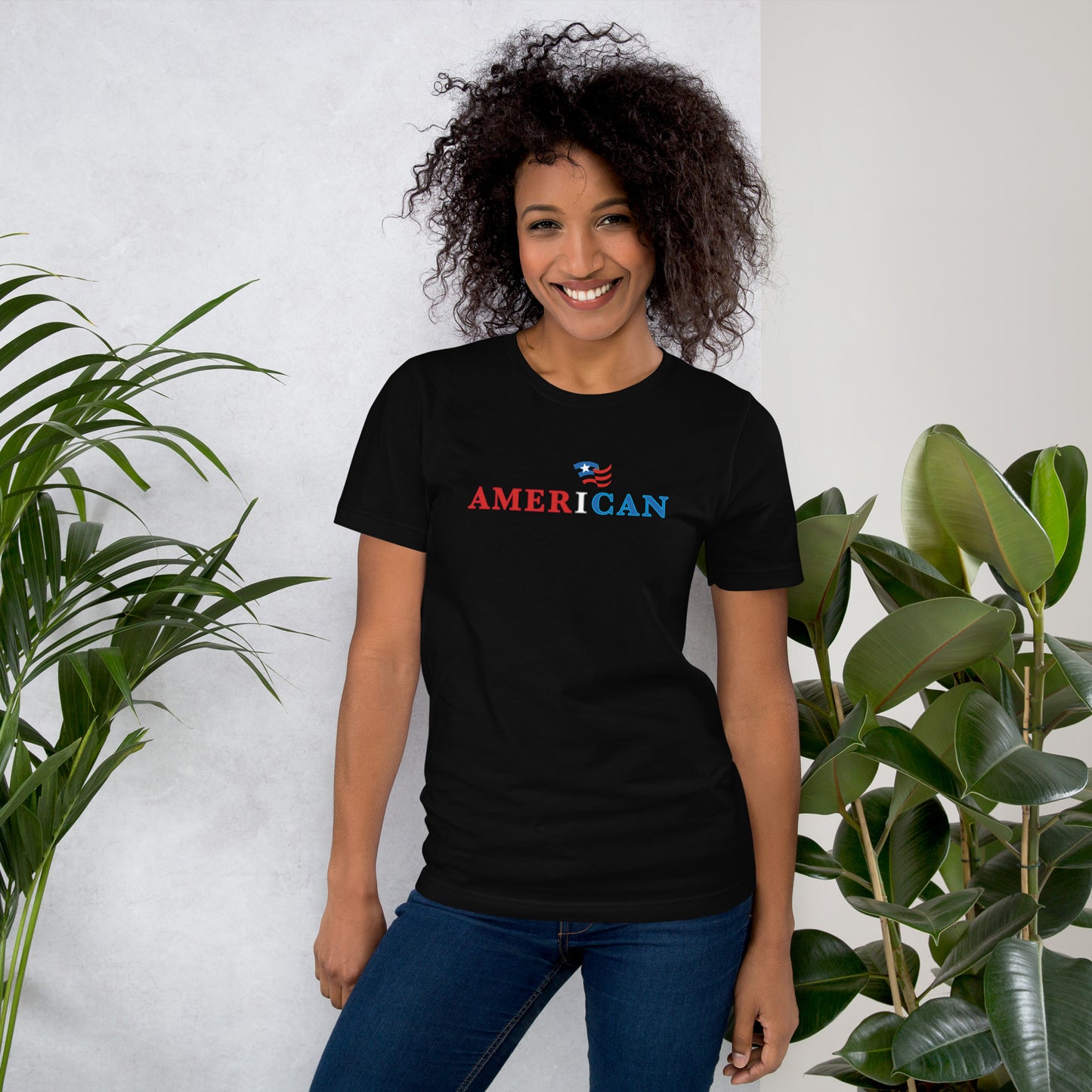 Amer-I-Can Red, White & Blue- Unisex t-shirt