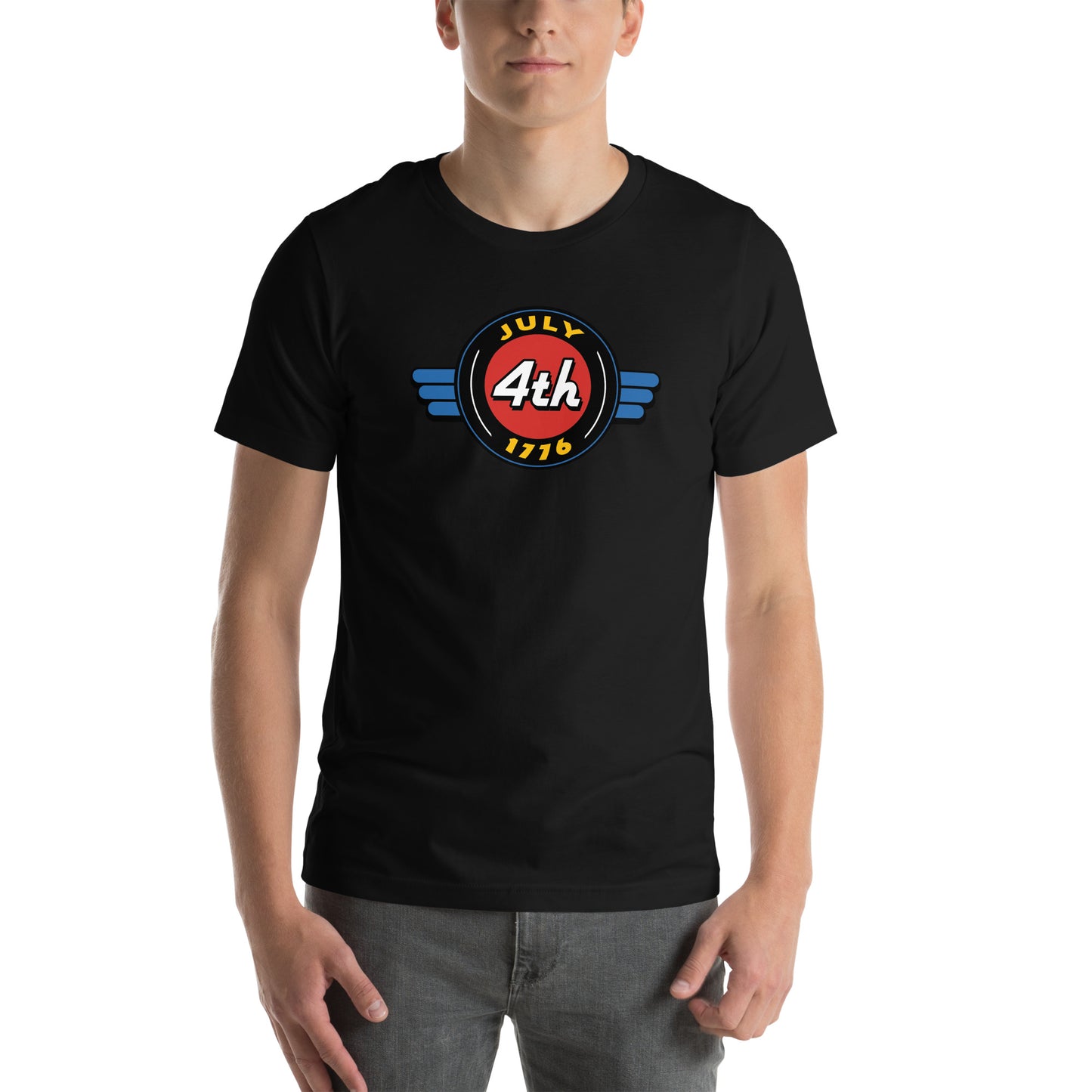 July 4th 1776 Retro Sign- Unisex t-shirt