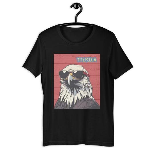 'Merica Bald Eagle- Red - Unisex t-shirt