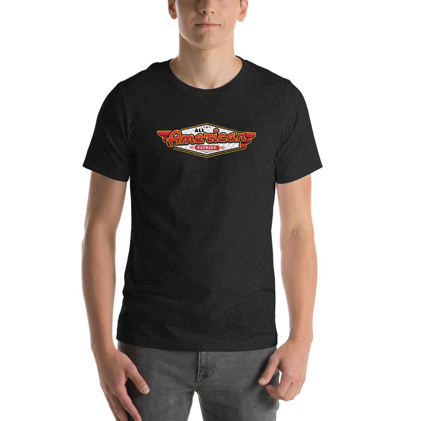 All American Patriot Retro Sign- Unisex t-shirt