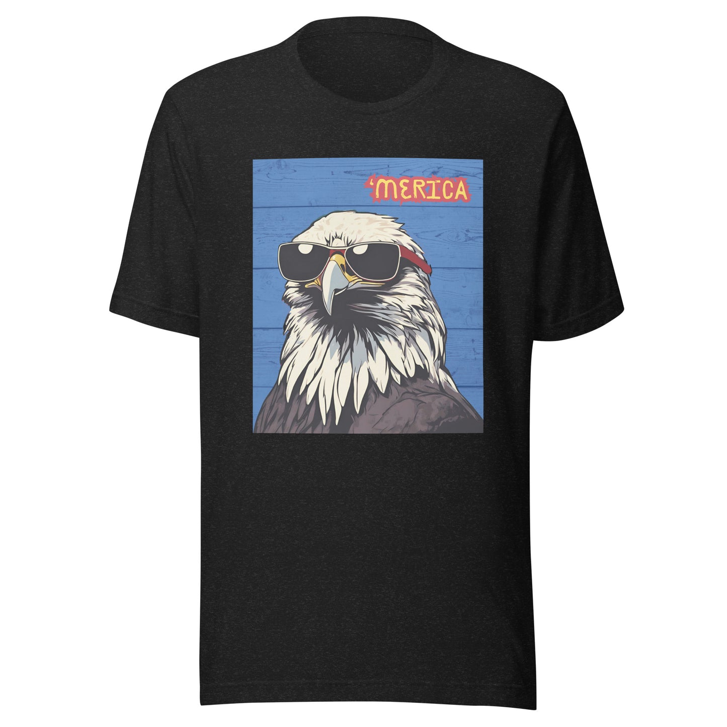 'Merica Bald Eagle w/ Sunglasses- Blue - Unisex t-shirt