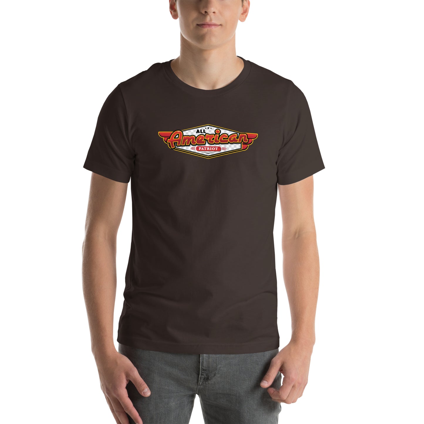 All American Patriot Retro Sign- Unisex t-shirt