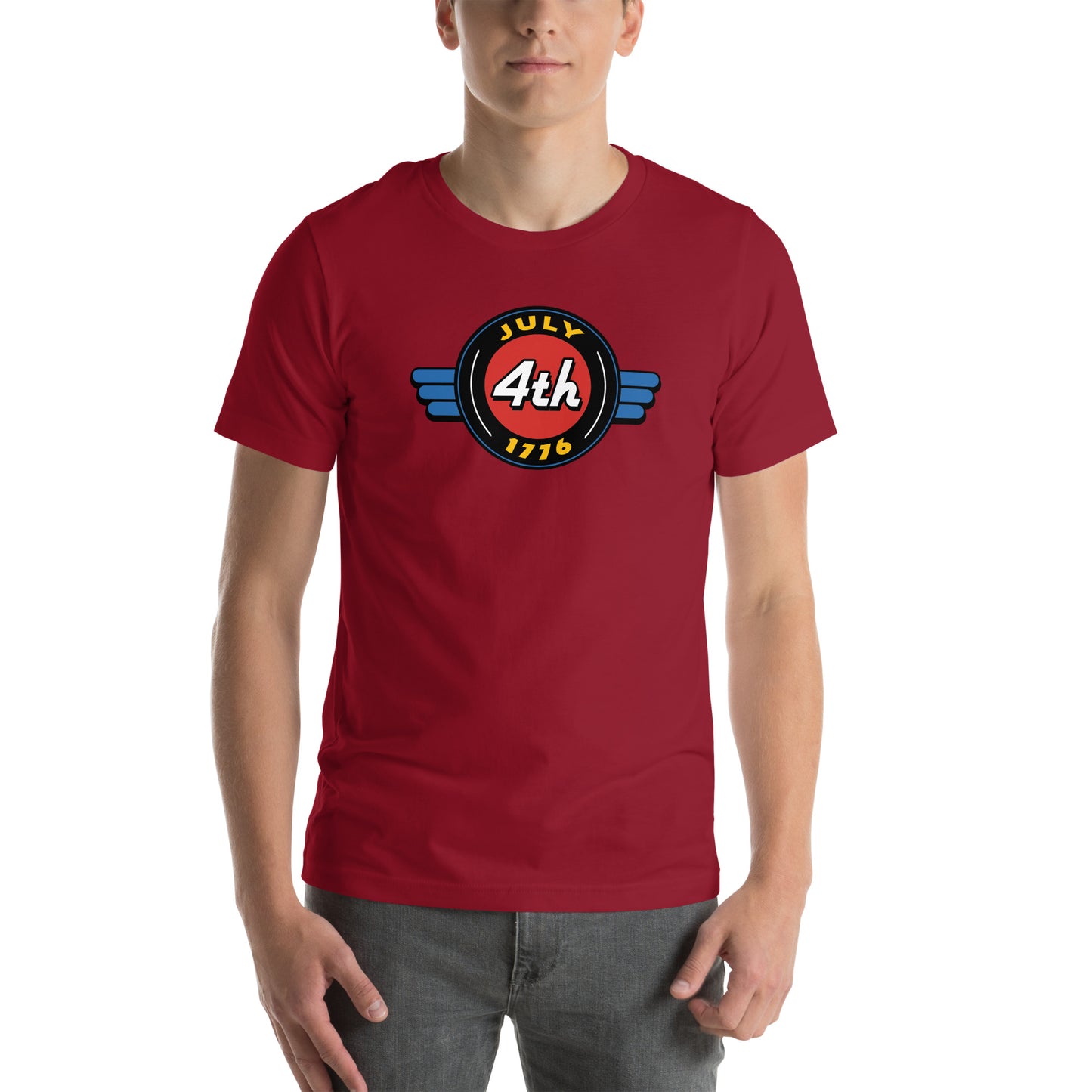 July 4th 1776 Retro Sign- Unisex t-shirt